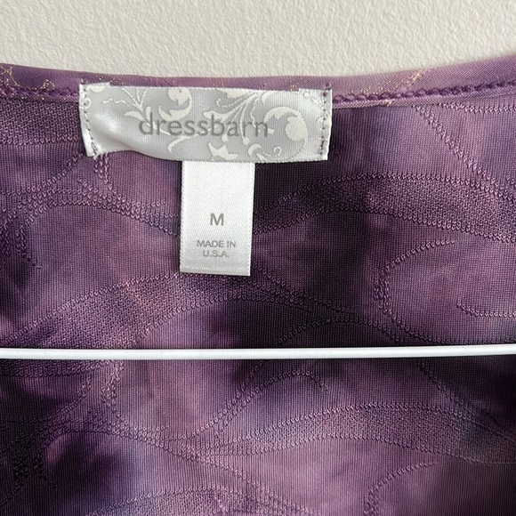 Sleeveless dressy top by DressBarn. Size M. Gold & purple. - Picture 5 of 6
